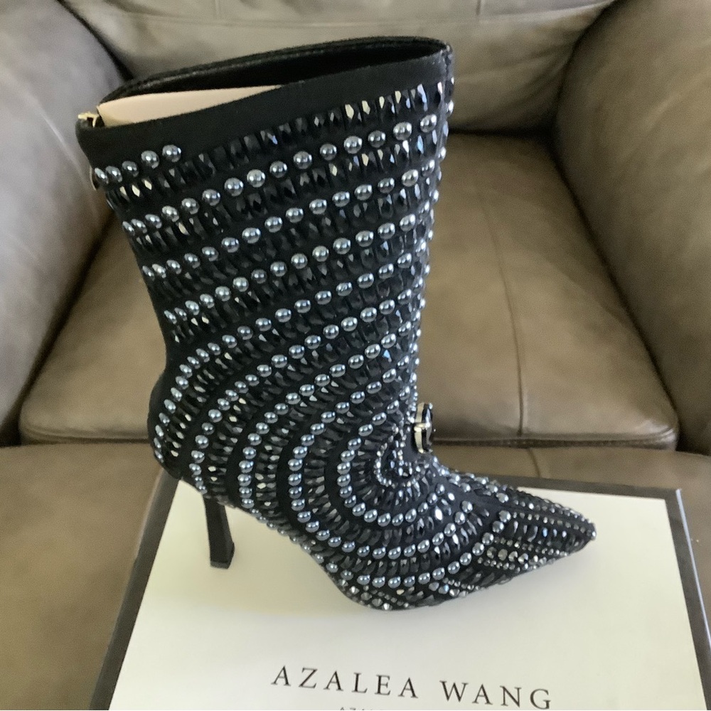 Black Studded Women's Boots
